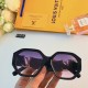 LV2023 new irregular large frame sunglasses in Europe and the United States trend fashion decorative net red glasses personality sunglasses cross-border