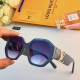 LV2023 new irregular large frame sunglasses in Europe and the United States trend fashion decorative net red glasses personality sunglasses cross-border