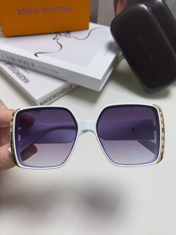 Lv Louis Vuitton New Liu Yifei the same sunglasses female trend fashion personality large square frame driving special anti-ultraviolet sunglasses ladies