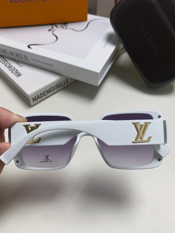 Lv Louis Vuitton New Liu Yifei the same sunglasses female trend fashion personality large square frame driving special anti-ultraviolet sunglasses ladies