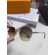 Lv Louis Vuitton 2024 star the same models sunglasses female male metal fashion flat small frame curved sunglasses unisex