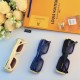 LV Korean temperament oval small frame thin sunglasses men and women tide street shooting sunscreen hip-hop bungee cat eye sunglasses