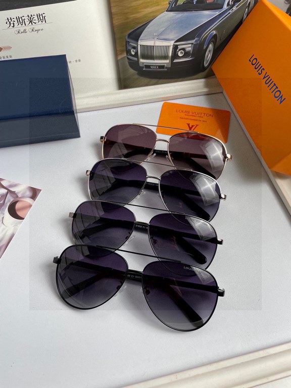 . New   Brand Louis Vuitton LV  High Quality Men's Polarized Sunglasses   Material imported Polaroid polarized lenses,   stainless steel alloy frames,   texture is superb, men's driving essentials.