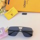 LV sunglasses men's anti-ultraviolet polarized glasses fashion large frame driving glare shielding sunglasses 2024 new