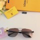 LV2024 new double beam metal advanced sense of men's sunglasses fashion trend driving driving UV protection sunglasses