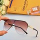 LV metal frame glasses net red street shooting super cool sunglasses 2023 new tide female ins sunglasses male Europe and the United States