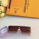 LV metal frame glasses net red street shooting super cool sunglasses 2023 new tide female ins sunglasses male Europe and the United States