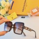 LV2024 new square frame light luxury high-level sense of female sunglasses shaking voice Xiaohongshu net red tide models sunglasses