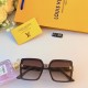 LV2024 new square frame light luxury high-level sense of female sunglasses shaking voice Xiaohongshu net red tide models sunglasses