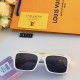 LV Europe and the United States fashion tide brand large frame sunglasses men V letters square frame sunglasses female summer sunscreen ultraviolet glasses