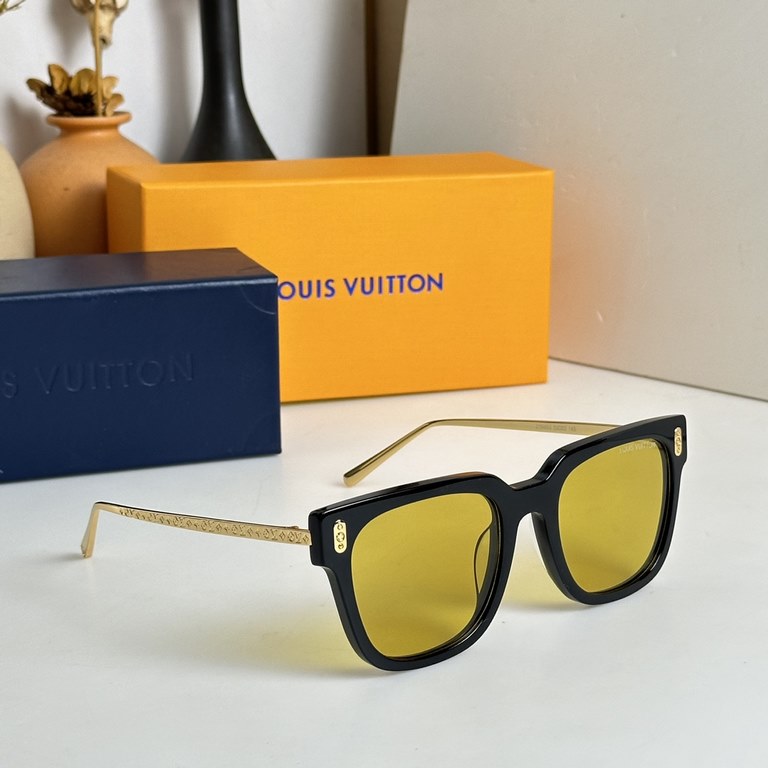 LOUIS VUITTON Z1939U Size 53 22-145 LV monogrammed temples