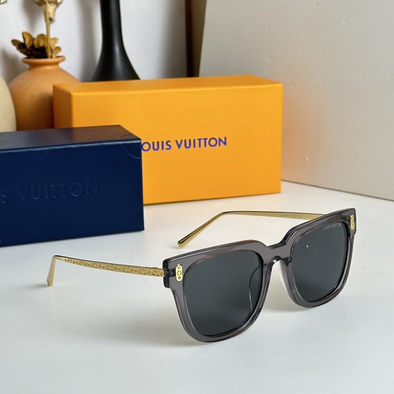 LOUIS VUITTON Z1939U Size 53 22-145 LV monogrammed temples