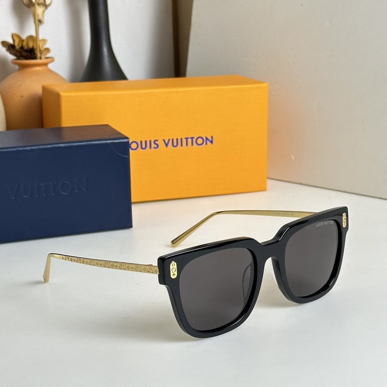 LOUIS VUITTON Z1939U Size 53 22-145 LV monogrammed temples