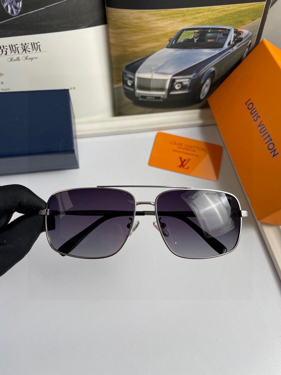 . New   Brand  Louis Vuitton LV  High Quality Men's Polarized Sunglasses     Stainless steel alloy frames,   awesome texture, men's driving essentials.