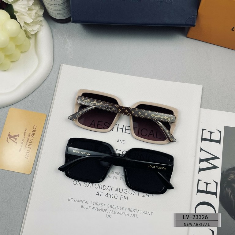 . [Louis Vuitton - LV . [Polaroid Resin Lenses . [PC frames are lightweight and comfortable to wear] . [size 65-13-145]. . [   new sunglasses to reduce the burden of glare, star models, blocking harmful light radiation, 