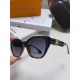 LV Louis Vuitton thick frame polygonal plate sunglasses female European and American wind UV protection sunglasses high goods show face small fashion trend female models