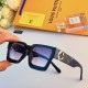 LV Europe and the United States cross-border sunglasses female senior sense ins net red square box retro light luxury male sunglasses trend sun glasses