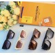 LV Europe and the United States cross-border sunglasses female senior sense ins net red square box retro light luxury male sunglasses trend sun glasses