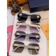 LV 2023 new women's square frame sunglasses driving sunglasses New rimless sunglasses Fashionable and generous Comfortable and light Exquisite luxury Ultra-light Model L9581