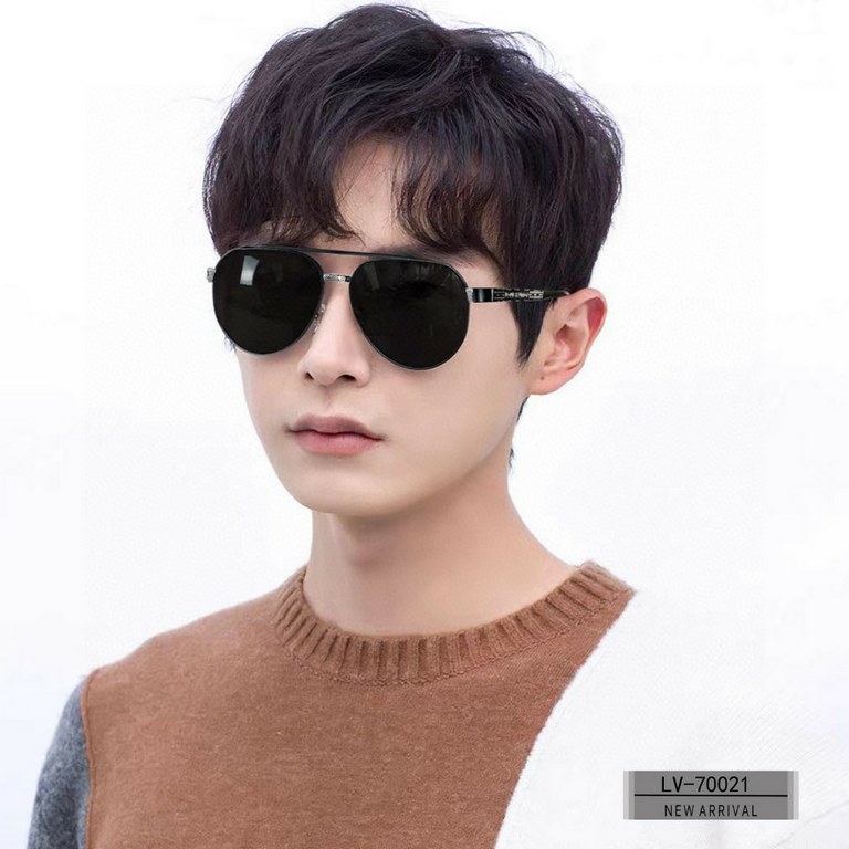 . [Louis Vuitton France-LV]. . [Polaroid Resin Polarized Lenses]  .  . [Metal frames are lightweight and comfortable to wear]  . [size 60-13-148,] .  . [  new men's   sunglasses to reduce the burden of glare, blocking ha