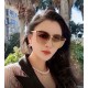 New Louis Vuitton LV women's sunglasses   HD nylon lenses, classic LV old flower Retro style Fashion repair face Big brand model Fashion style