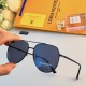 LV2023 new sunglasses big face thin ins tide retro anti-ultraviolet strong sun glasses net red models