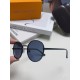 Lv Louis Vuitton 2024 star the same models sunglasses female male metal fashion flat small frame curved sunglasses unisex