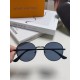 Lv Louis Vuitton 2024 star the same models sunglasses female male metal fashion flat small frame curved sunglasses unisex