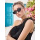 LV Louis Vuitton new cat-eye sunglasses   high-grade electroplated temples, men's and women's sun shades