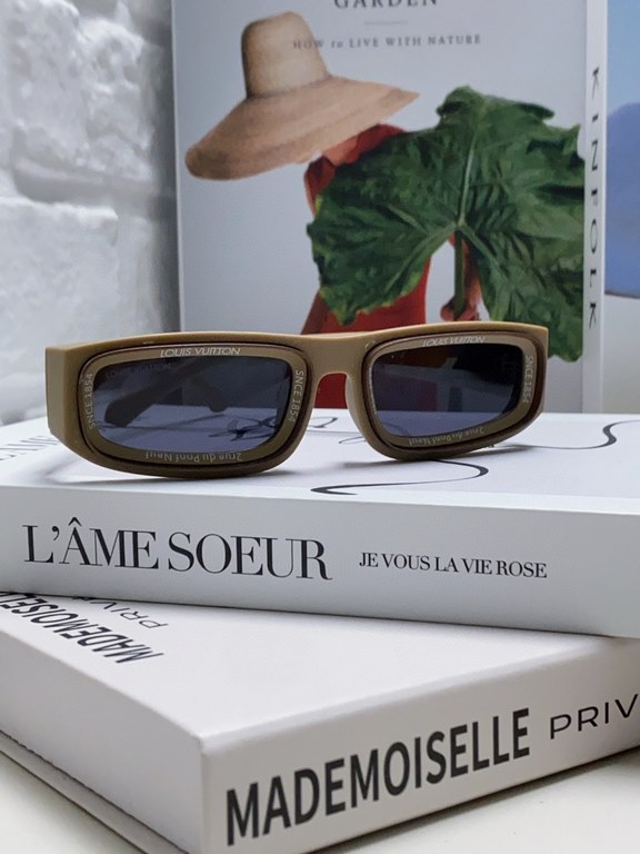 LV Louis Vuitton 2024 new Pixel digital letters sunglasses Wang Jiaer Huang Zi Hongfan Wang Hedi the same sunglasses in Europe and the United States big-name celebrities with the same retro literary sunglasses fashion st