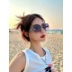 LV 2024 new women's square frame sunglasses driving sunglasses New rimless sunglasses Fashionable and generous Comfortable and light Exquisite luxury Ultra-light Model L9581