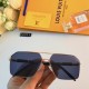 LV2023 new sunglasses Korean version of retro double beam sunglasses net red tide men street shooting personalized sun glasses