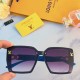 LV sunglasses female thin retro Korean fashion personality square anti-ultraviolet large face trend spicy girl sunglasses