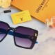 LV sunglasses female thin retro Korean fashion personality square anti-ultraviolet large face trend spicy girl sunglasses