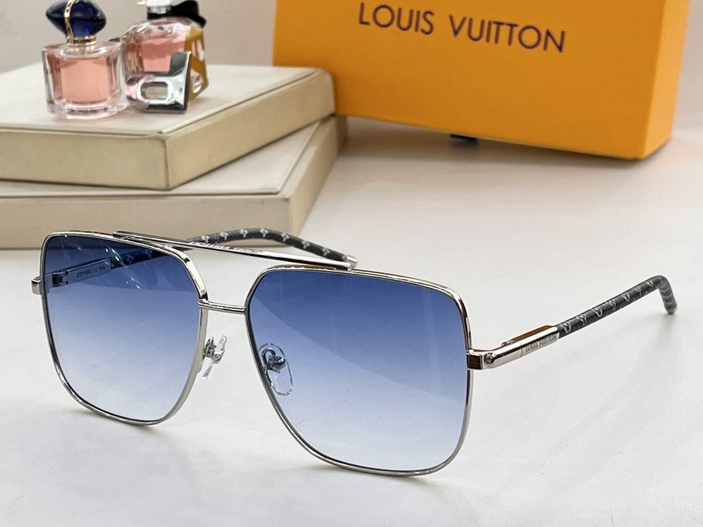 LV lambskin temples