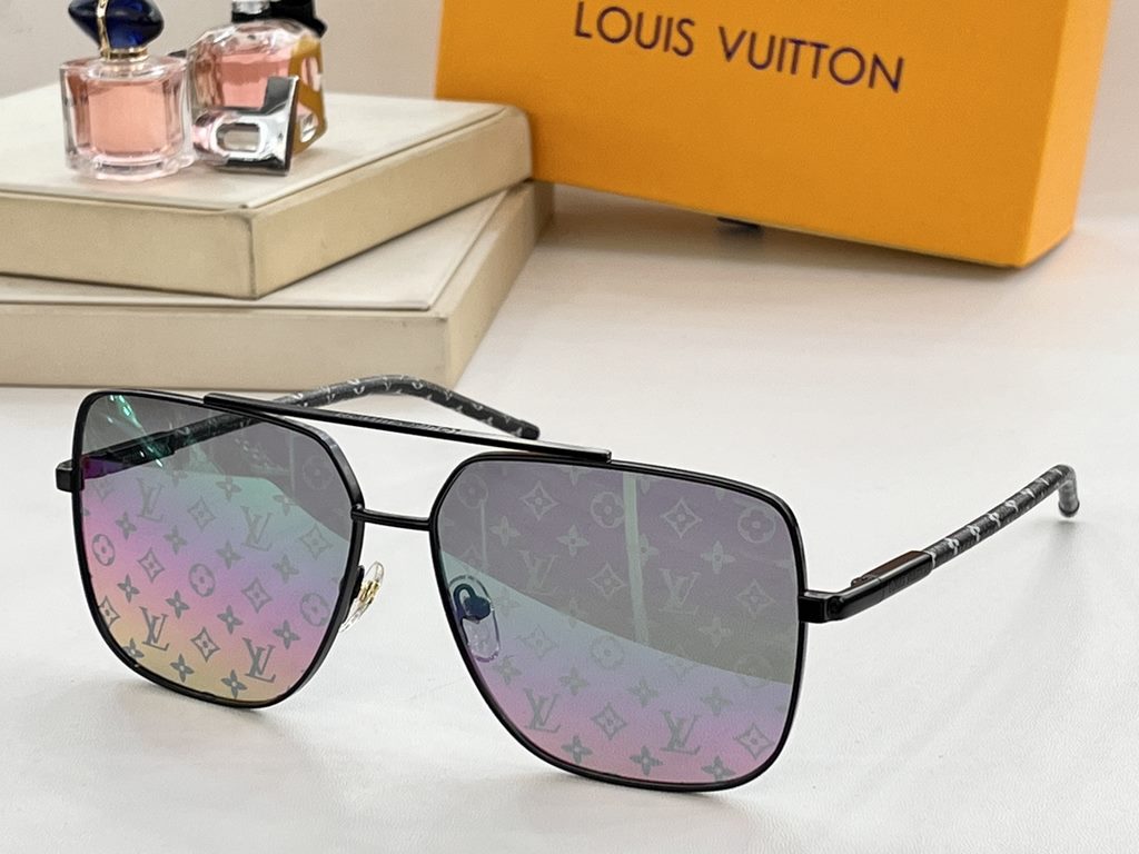 LV lambskin temples