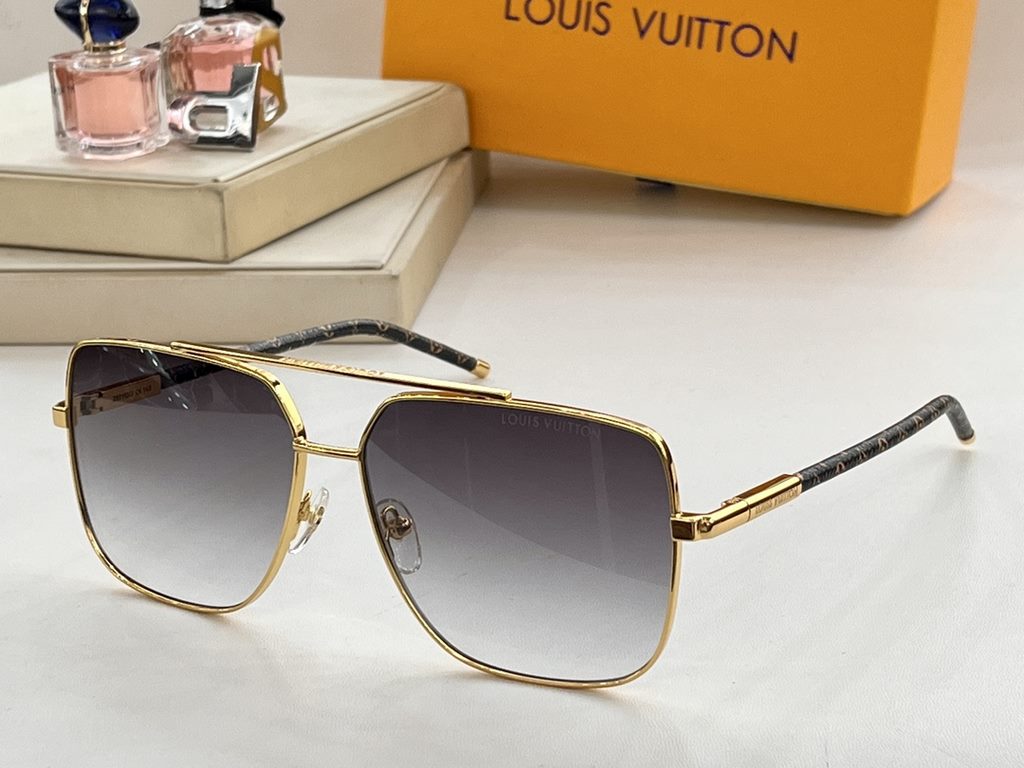 LV lambskin temples