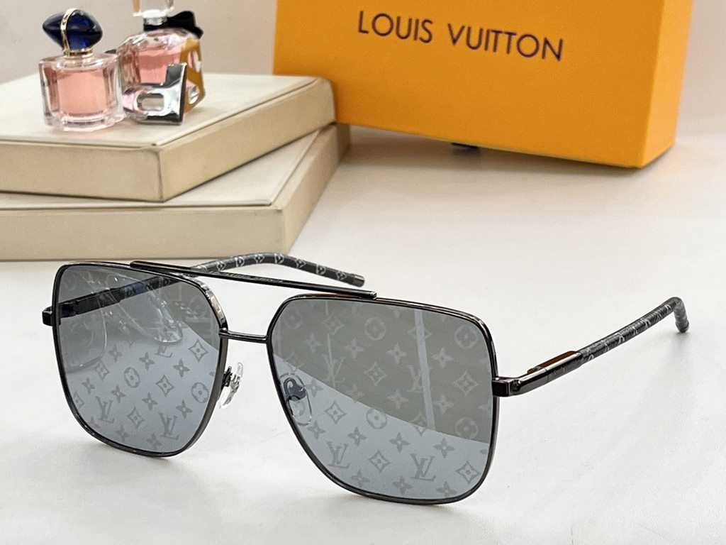 LV lambskin temples