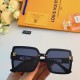 LV2023 new square large frame fashion temperament sunglasses trend of anti-ultraviolet sunglasses large face thin