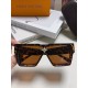 LV Louis Vuitton European and American large frame one-piece sunglasses Wang Hedi the same street beat tide cool glasses fashion inlaid diamond square men and women sunglasses