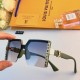 LV sunglasses female 2023 new summer sunscreen high value ins net red large frame thin ultraviolet sun glasses