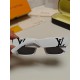 LV Louis Vuitton new sunglasses retro personality avant-garde sunglasses model model high quality plate high quality box