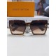 Lv Louis Vuitton 2024 latest fashion sunglasses ladies square thin retro net red sunscreen new senior sense of star street shooting sunglasses personalized with diamond Logo