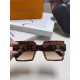 Lv Louis Vuitton 2024 latest fashion sunglasses ladies square thin retro net red sunscreen new senior sense of star street shooting sunglasses personalized with diamond Logo