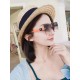 LV 2023 new women's square frame sunglasses driving sunglasses New rimless sunglasses Fashionable and generous Comfortable and light Exquisite luxury Ultra-light Model L220