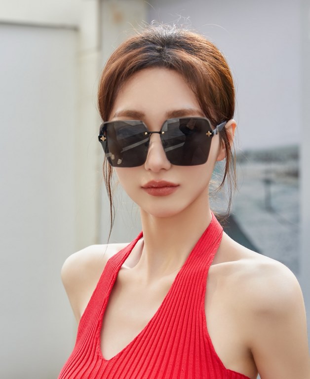 [LV-Nylon Polarized Sunglasses] 2024 Spring New Trend Explosion Fashion Round Frame Polarized Sunglasses High Quality Wear Comfortable Netroots Tide Sunglasses Sunglasses Women's High Definition Nylon Polarized Sunglasse