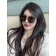 LV 2023 new women's square frame sunglasses driving sunglasses New rimless sunglasses Fashionable and generous Comfortable and lightweight Exquisite luxury Ultra-light Model L8362