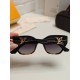 LV Louis Vuitton thick frame polygonal plate sunglasses female European and American wind UV protection sunglasses high goods show face small fashion trend female models