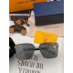 LV 2023 new women's square frame sunglasses driving sunglasses New rimless sunglasses Fashionable and generous Comfortable and lightweight Exquisite luxury Ultra-light Model L8362