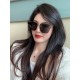 LV 2023 new women's square frame sunglasses driving sunglasses New rimless sunglasses Fashionable and generous Comfortable and lightweight Exquisite luxury Ultra-light Model L8362